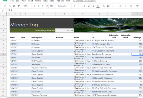 6- Mileage Log